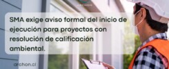 aviso inicio proyectos con RCA